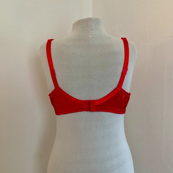 VTG Bravissimo Hot Pink Sexy 40 C Lace Bra 7550 Plus Underwire Silky Sheer Push - Picture 12 of 12